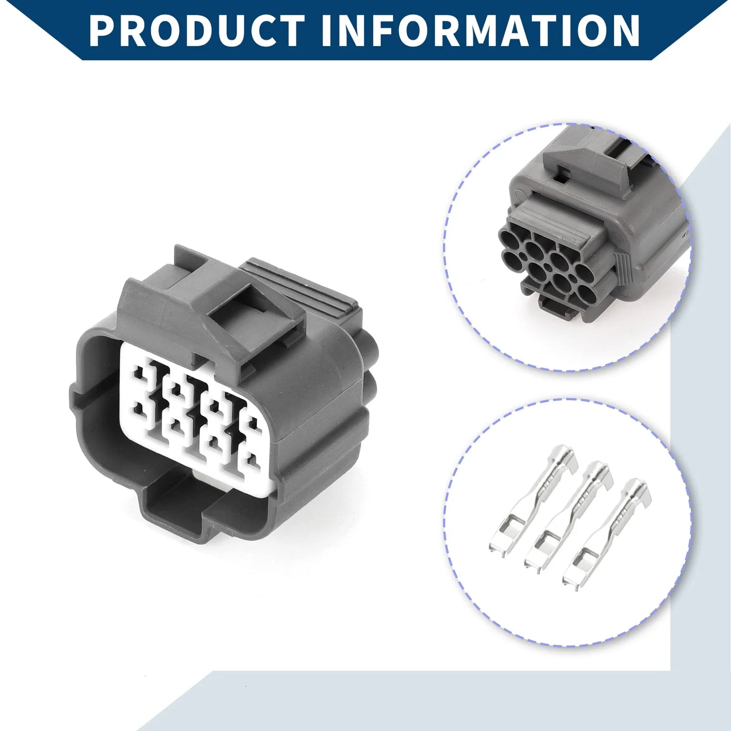 8 Pin Auto Waterproof Sensor Connector Plug for Honda - 1 Set ()