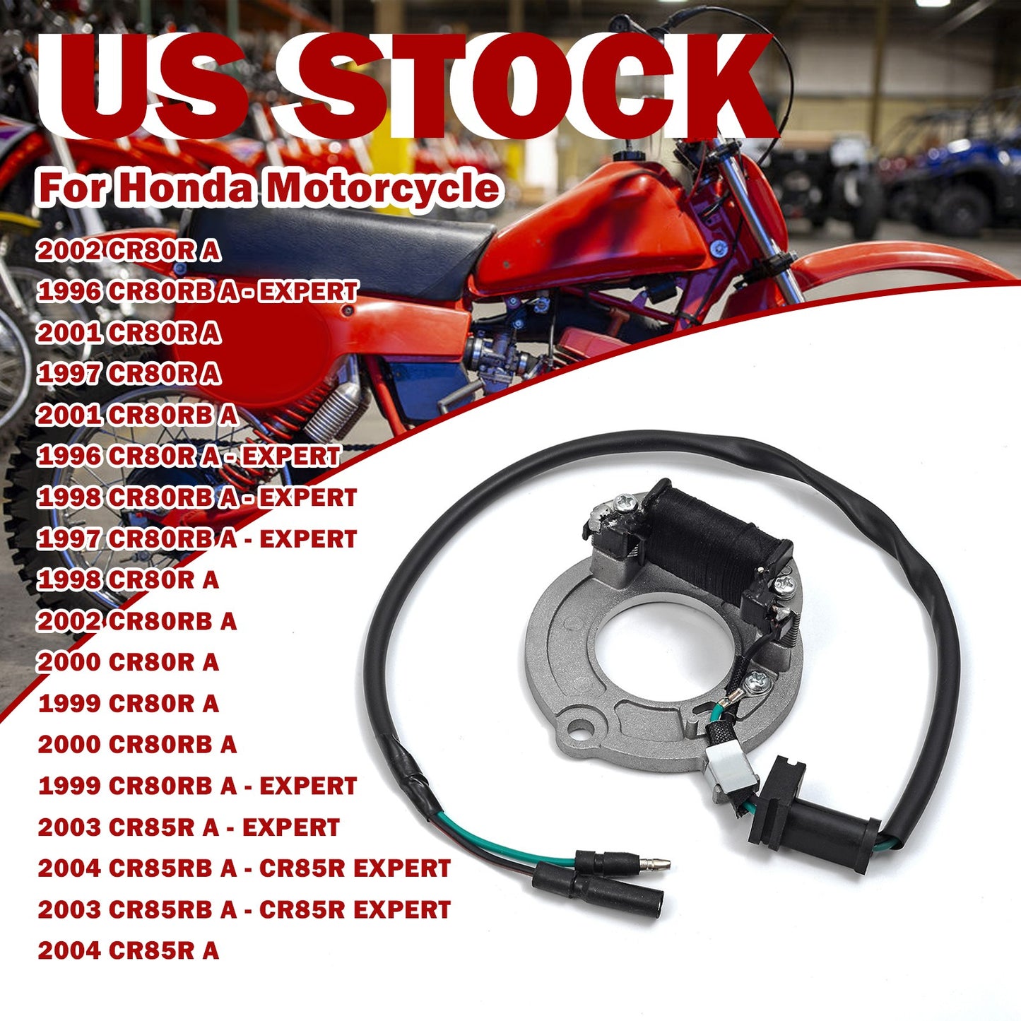 Stator Magneto Generator for Honda CR80R (1998–2002)