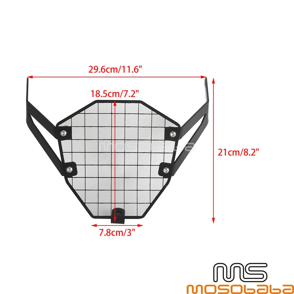Black Headlight Guard Cover for Suzuki V-Strom 800DE (2023-2024)