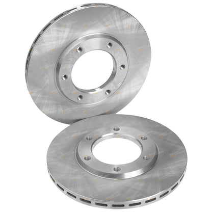 2 Front Disc Brake Rotors for Nissan Patrol GQ/MQ/MK (1980–1999)