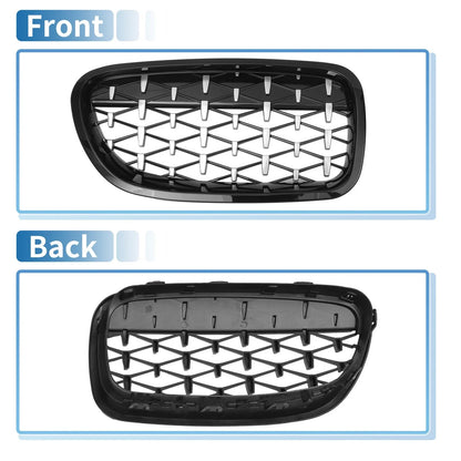 Front Hood Bumper Grille for BMW 528i 535i 550i xDrive F10 Black
