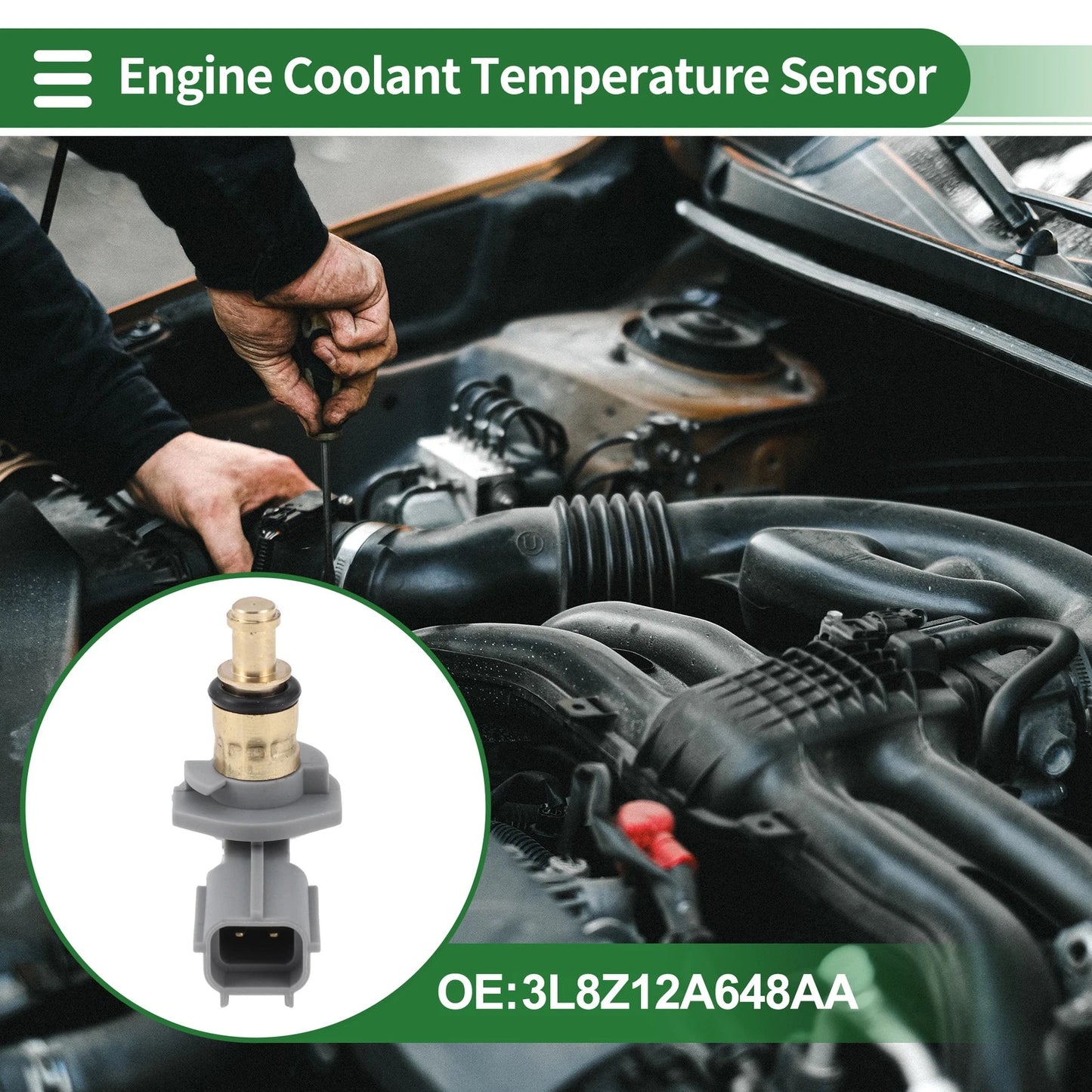 Engine Coolant Temperature Sensor No. 3L8Z12A648AA for Jaguar F-Pace (2020)
