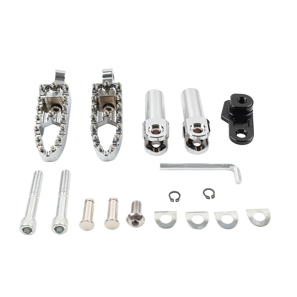 Rear Passenger Foot Pegs for Harley Softail Deluxe Fat Bob (2018–2023)
