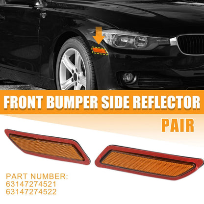 Pair Bumper Reflector Side Marker for BMW F30 F31 3-Series (2013-2015)