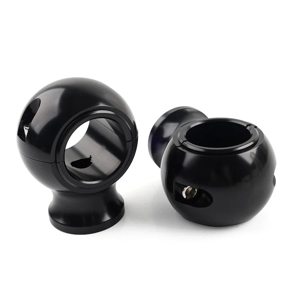 32mm 1.25" Fat Handlebar Risers Clamp Black for Harley Touring