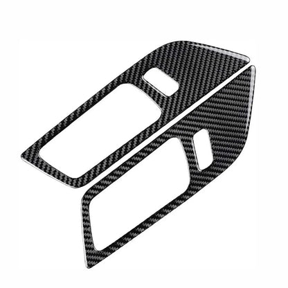 Carbon Fiber Interior Door Handle Trim Covers for 2015-2022 Ford Mustang