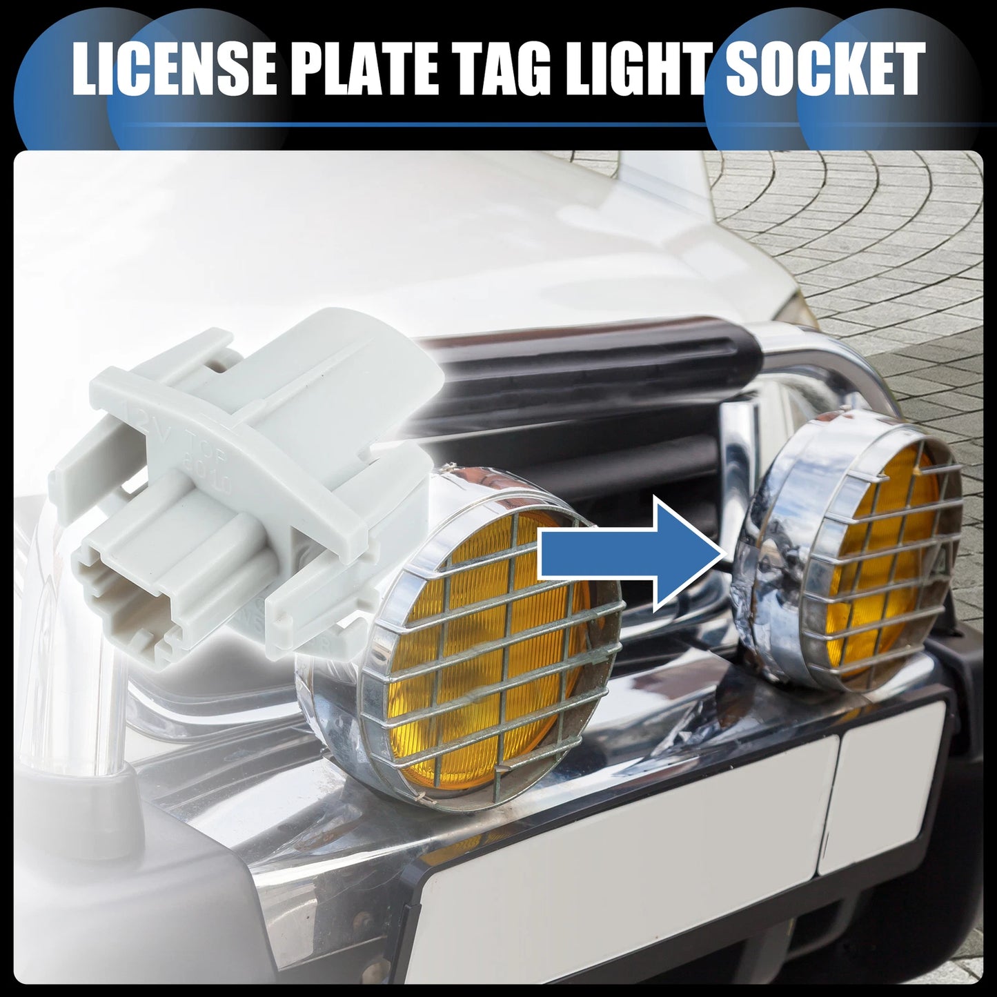 2X License Plate Tag Light Socket No. 34102SWAA01 for Honda Civic Odyssey