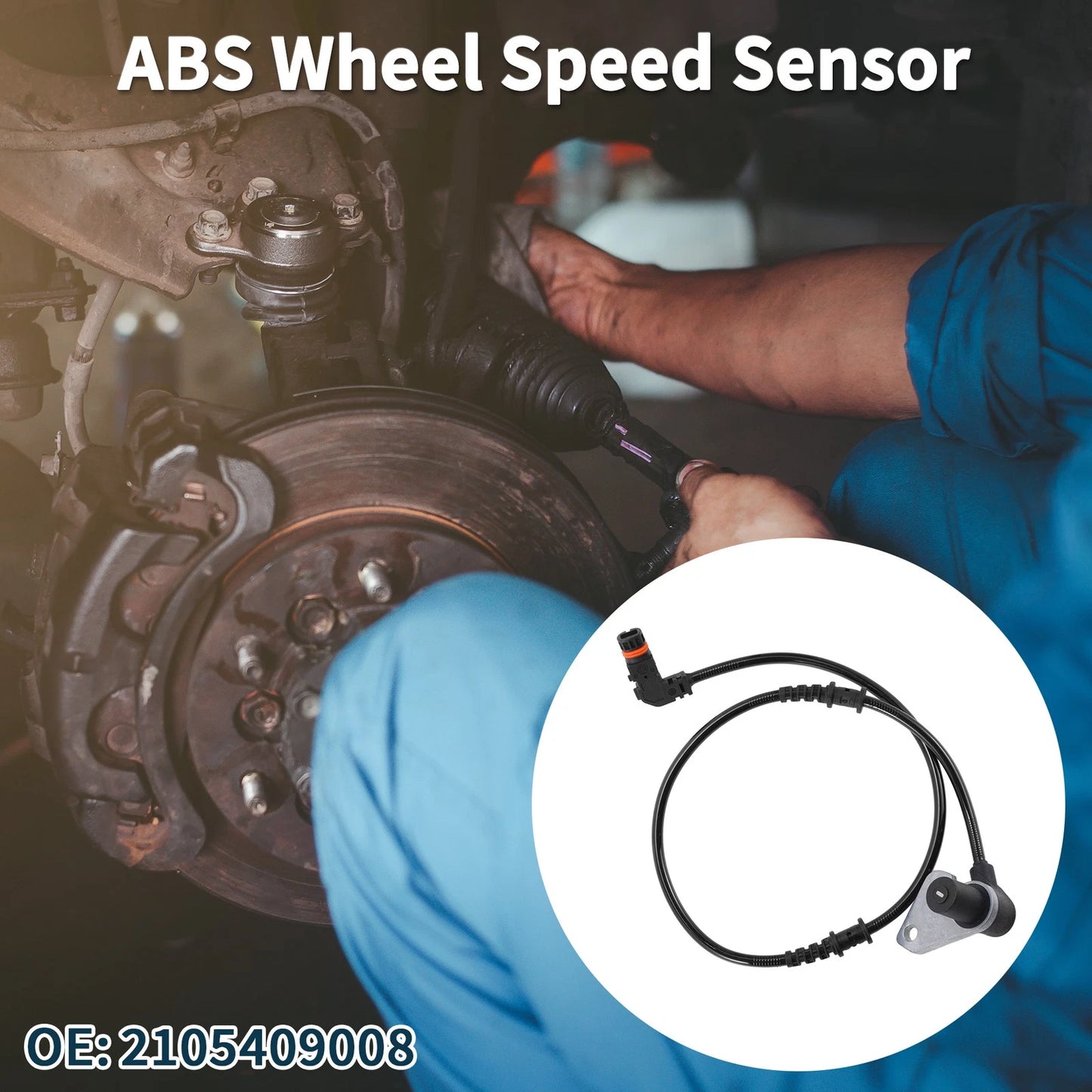 ABS Wheel Speed Sensor No. 2105409008 for Mercedes-Benz E420 (1997–1997)