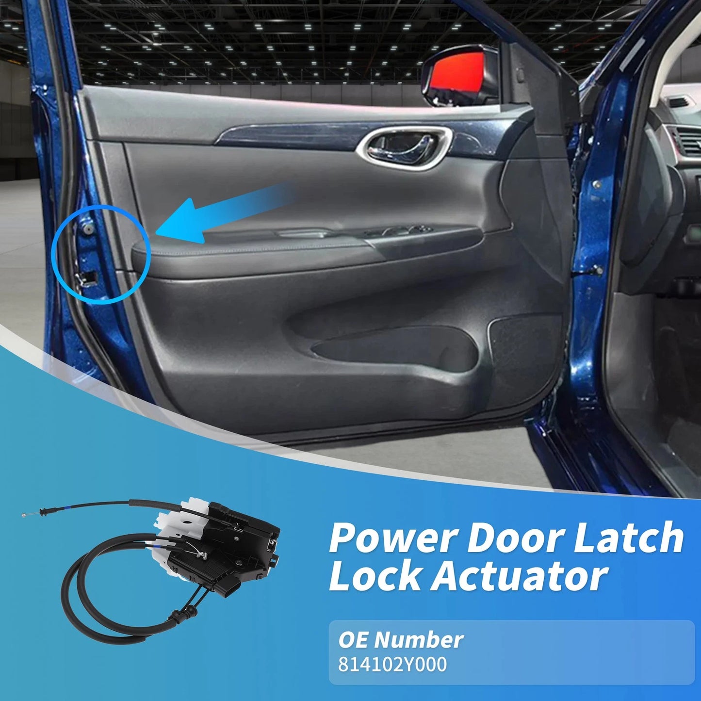 Rear Left Power Door Lock Actuator for Hyundai IX35 (2009–2015) 814102Y000