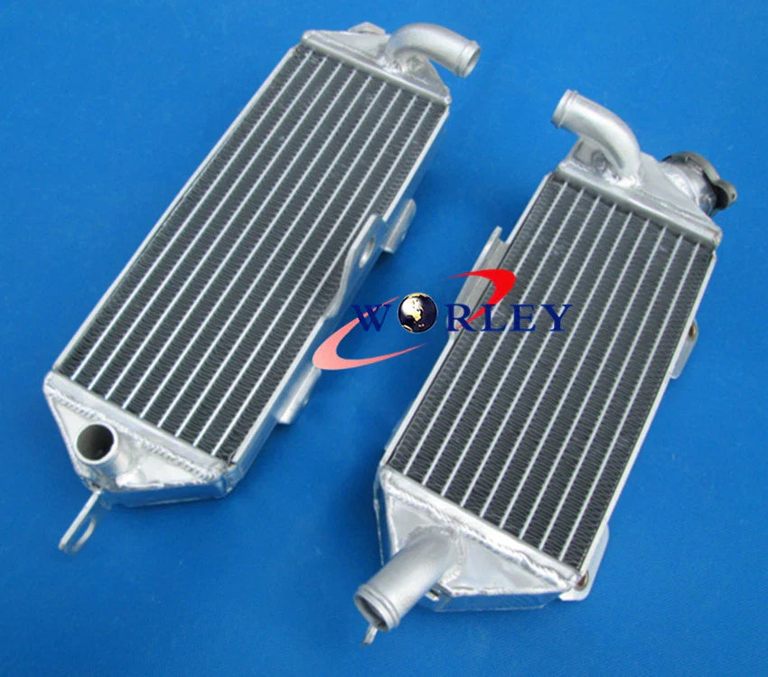 Aluminum Radiator & Red Silicone Hose for Kawasaki KX250 (1988-1989)