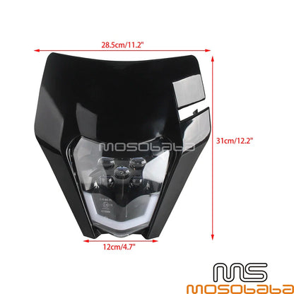LED Headlight Assembly for KTM 250 300 XC-W 450 500 EXC 690 Enduro (2003-2023)