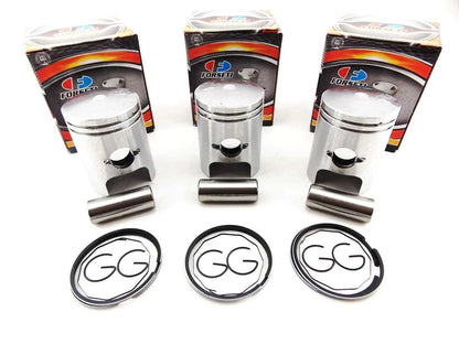 0.5mm O/S Piston Kit with 45.5mm Rings & Clips for Kawasaki S1-B 250SS (1974)