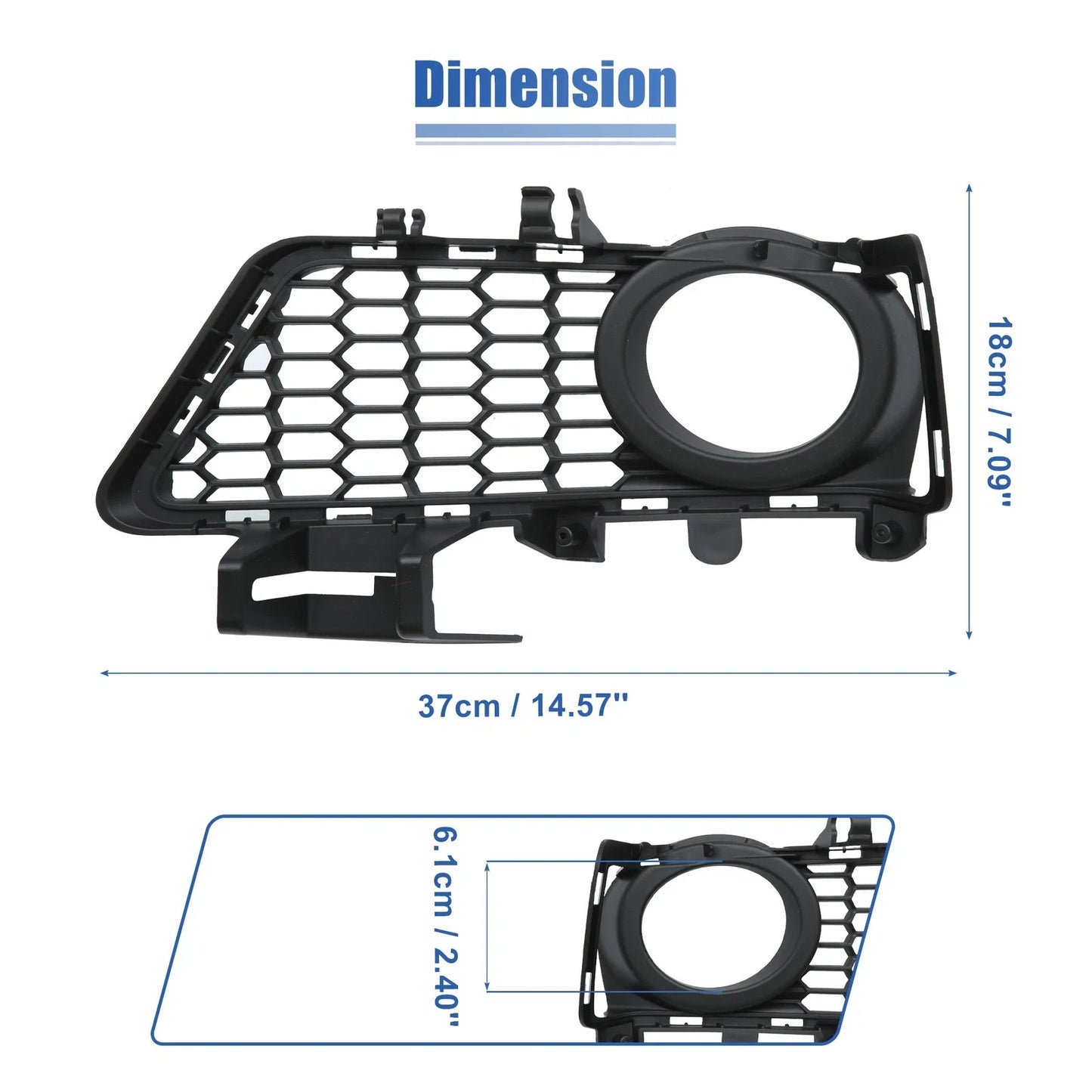 1 Pair Car Fog Light Grille Cover for BMW 3 SERIES