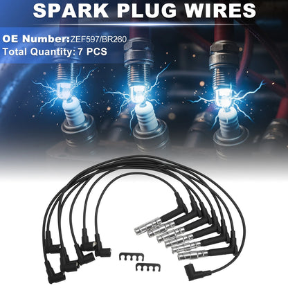 7 pcs Spark Plug Wire for Mercedes-Benz 124 T-Model (S124) 300 ZEF597