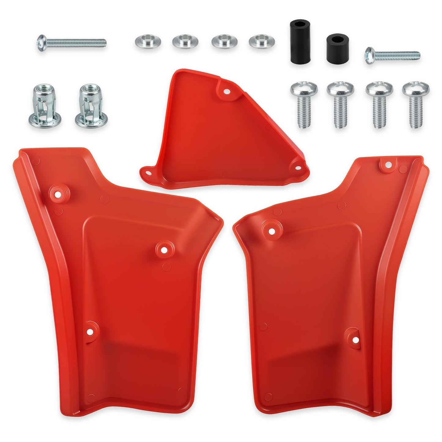 Set of 2 Side Panel Covers Red for Honda XR200R XR250R (1984–2002)