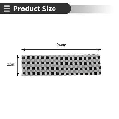Set of 2 Charcoal Gray Seat Belt Cover Pads for Universal Fit (24cm)