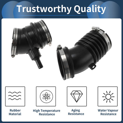 Engine Air Intake Hose for Toyota 4Runner (1996–2002) No. 1788262010 Rubber 2 Pcs Clamp