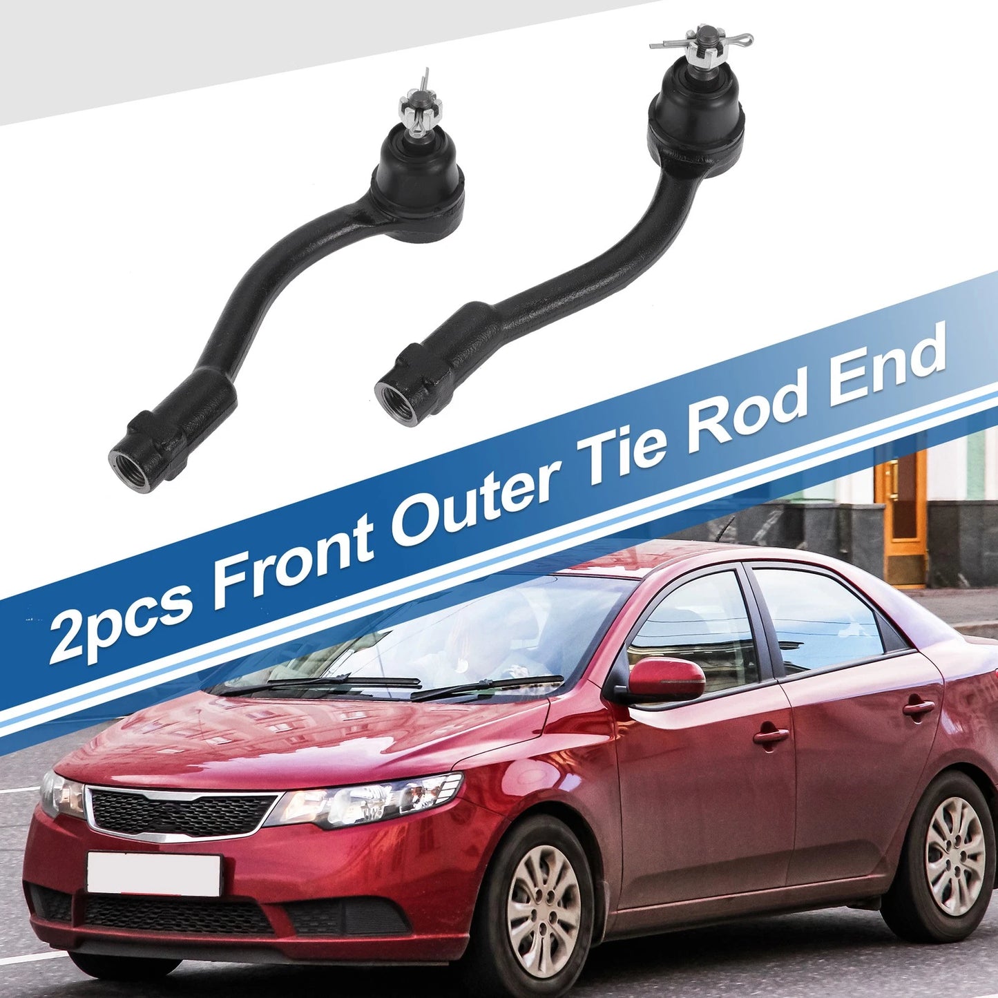 2X Front Outer Tie Rod Ends for Kia Soul (2010–2013) No. 568202K050