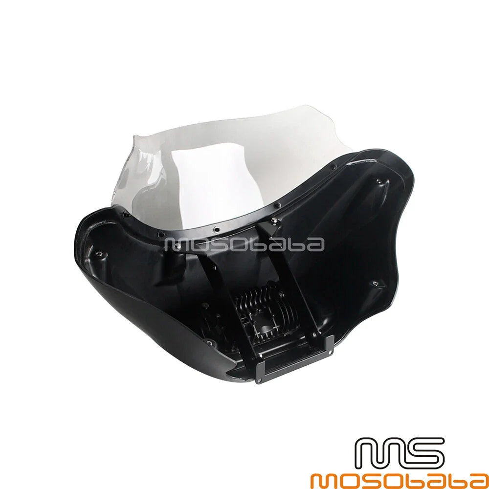 Headlight Fairing Windshield + LED Headlamp for Harley Softail FXFBS (2018-2023)