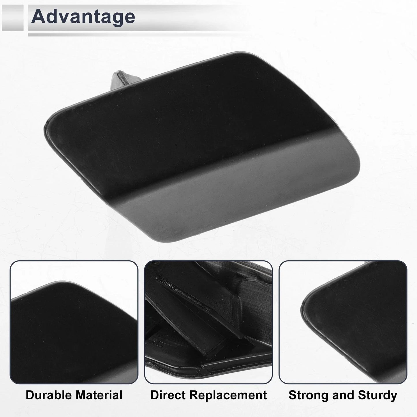 Right Front Bumper Headlight Washer Nozzle Cover Cap for BMW 320i Unpainted