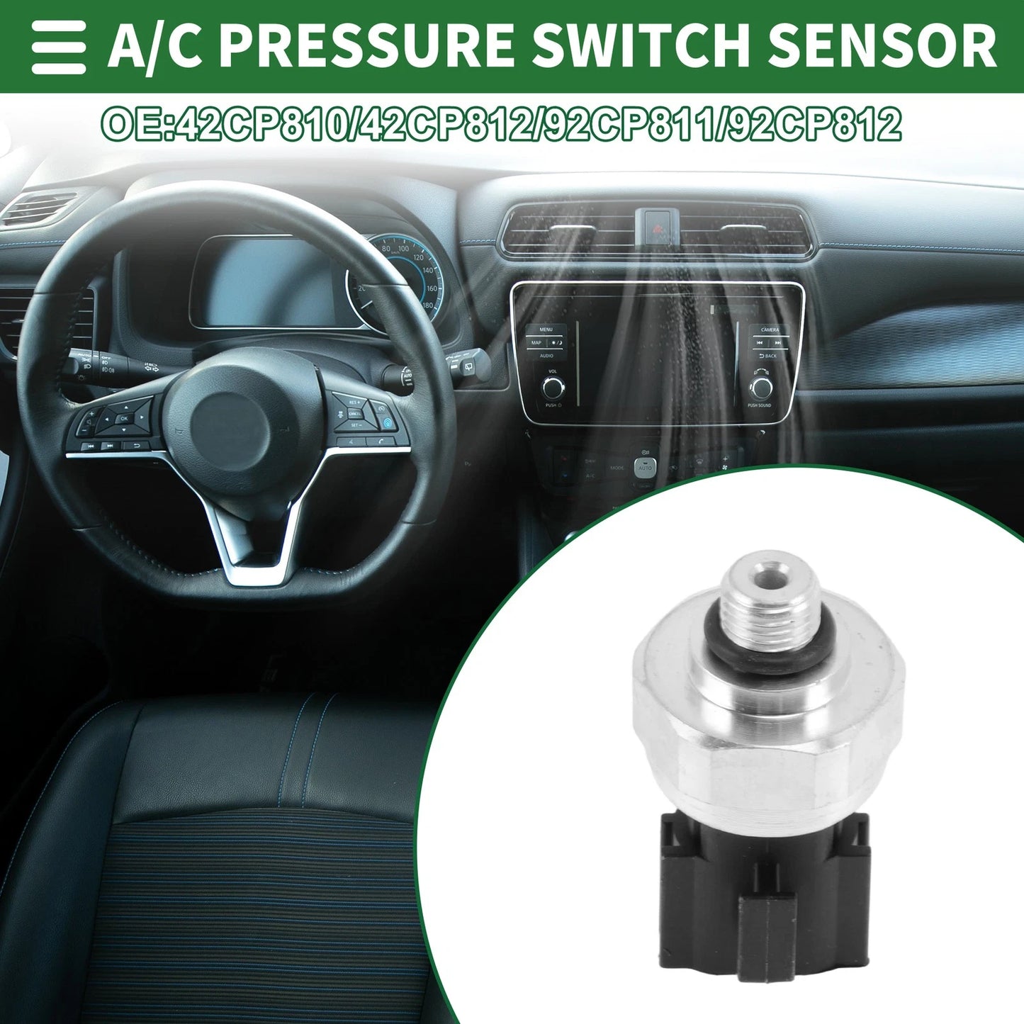 A/C Pressure Switch Sensor for Hyundai Sonata (2004–2024) 42CP810/42CP812