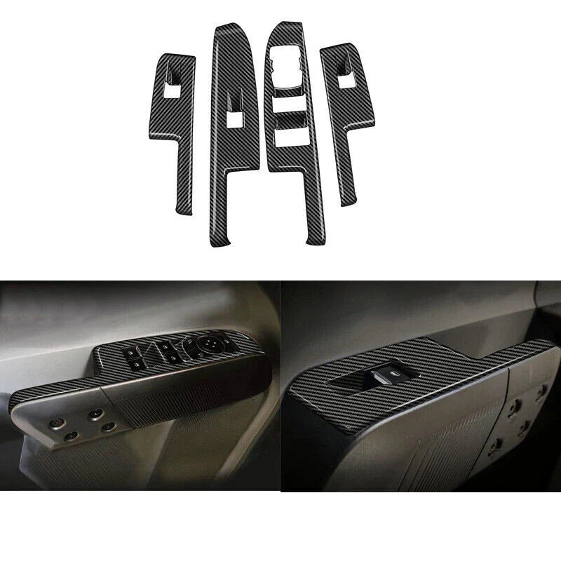 ABS Window Lift Panel Trim Cover 4 Pcs for Ford Maverick (2022–2023)