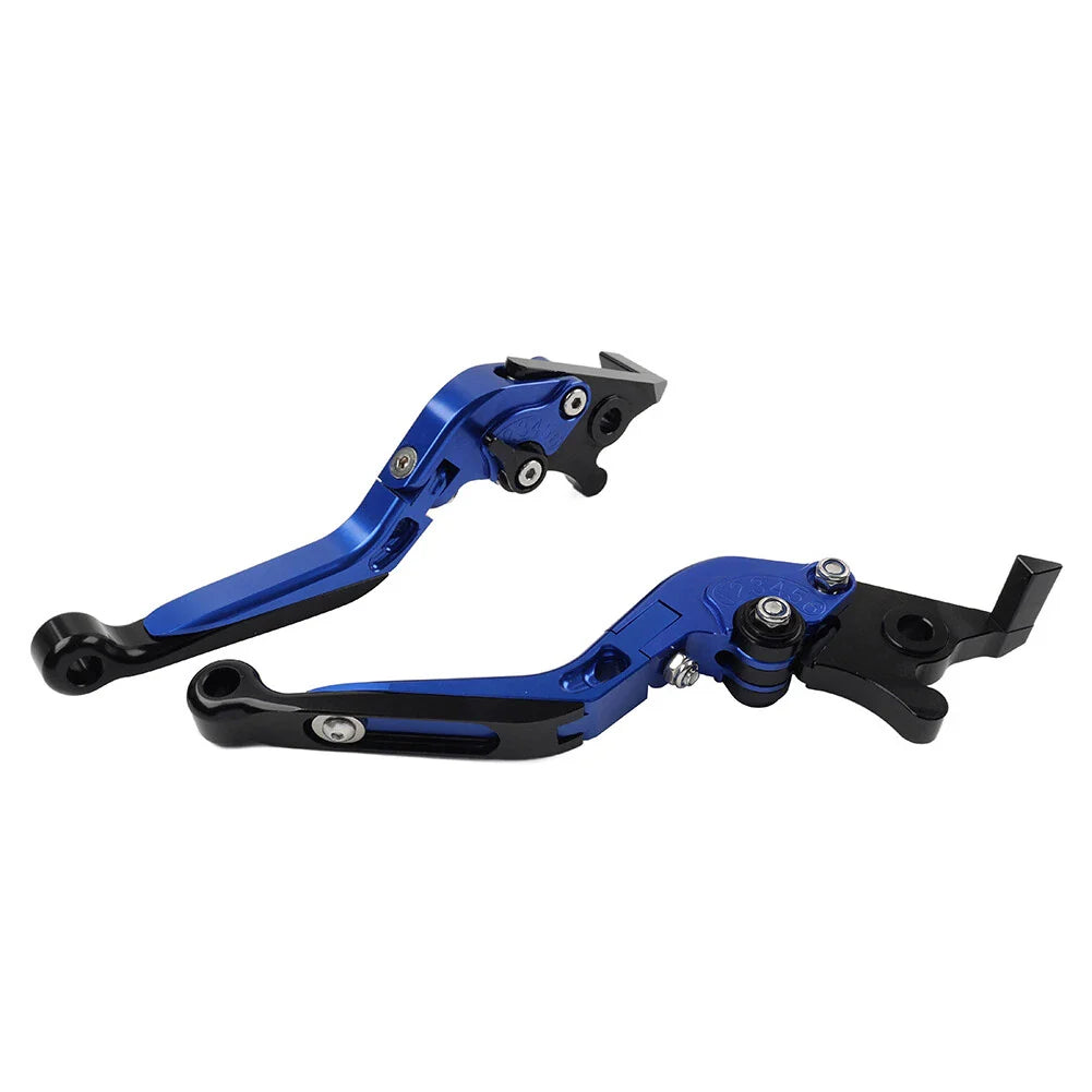Blue CNC Extendable Brake Clutch Levers for BMW R1200GS R1250GS (13-20)