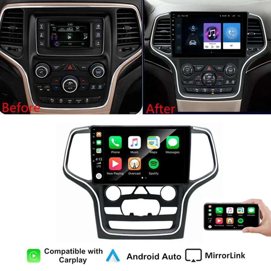 10.1" Android 12.0 Stereo Radio GPS for Jeep Grand Cherokee (2014-2022)