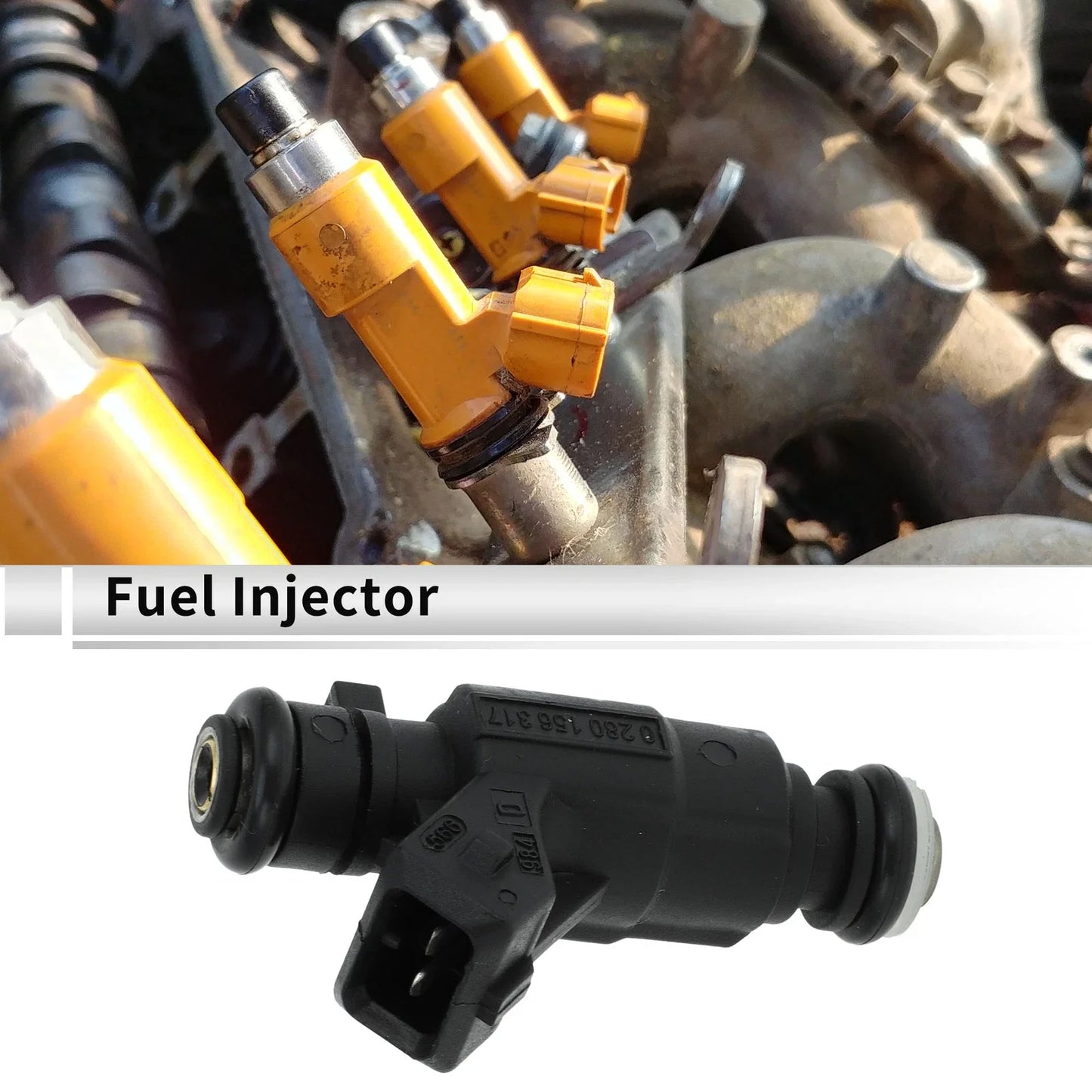 Fuel Injector for Honda Fit 1.4i 8v Flex (2004-2008) - 1 x Black