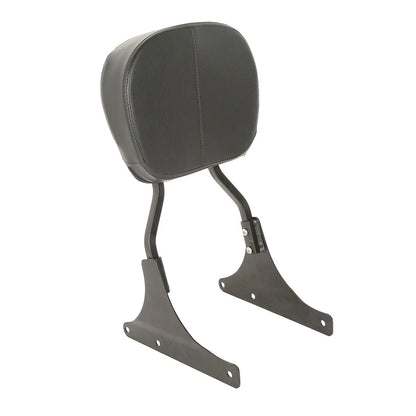 Black Low Backrest Sissy Bar for Harley Softail Custom FXSTC Fat Boy (2000-2017)