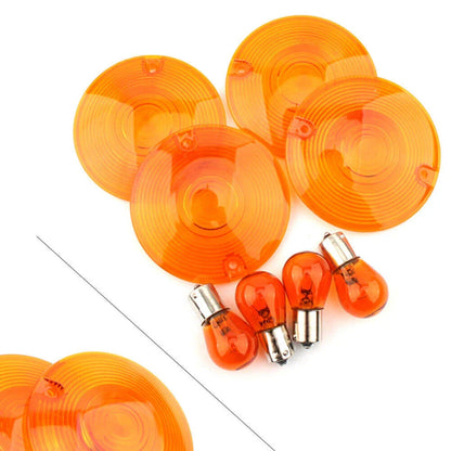 Yellow Turn Signal Light Cover Lens for Harley Electra Glide