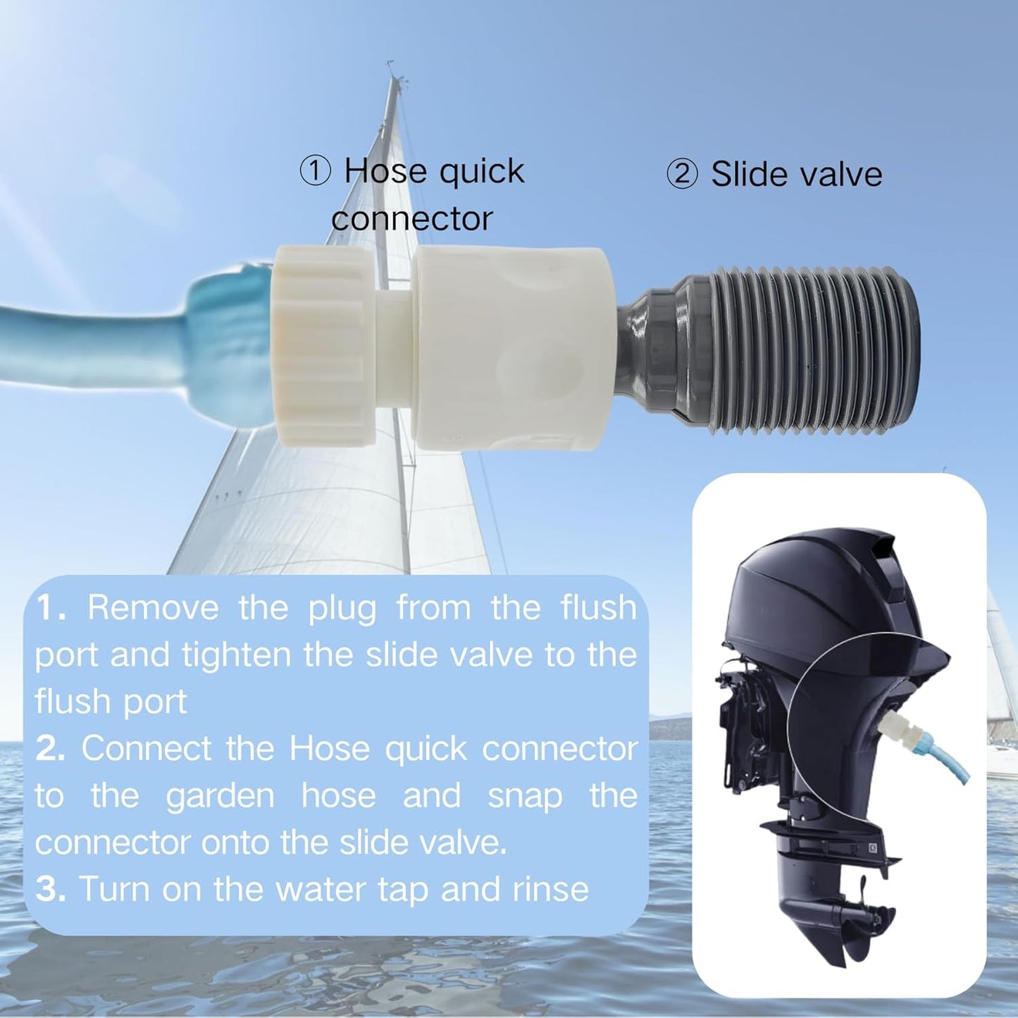 Outboard Flush Kit for Johnson Evinrude Boats