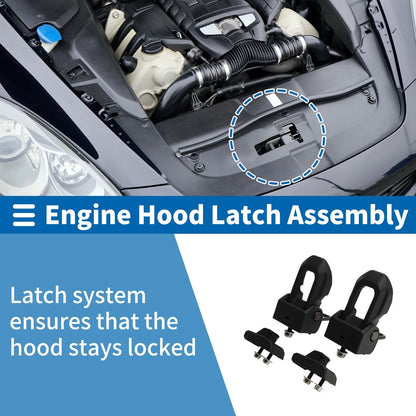 Hood Latch Assembly for Jeep Gladiator JT (2020–2023) No. 68240951AC Set of 1