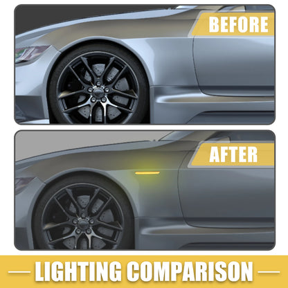 2X Front Rear LED Side Marker Light 33655-SEP-A01 for Acura TL (2004–2008)