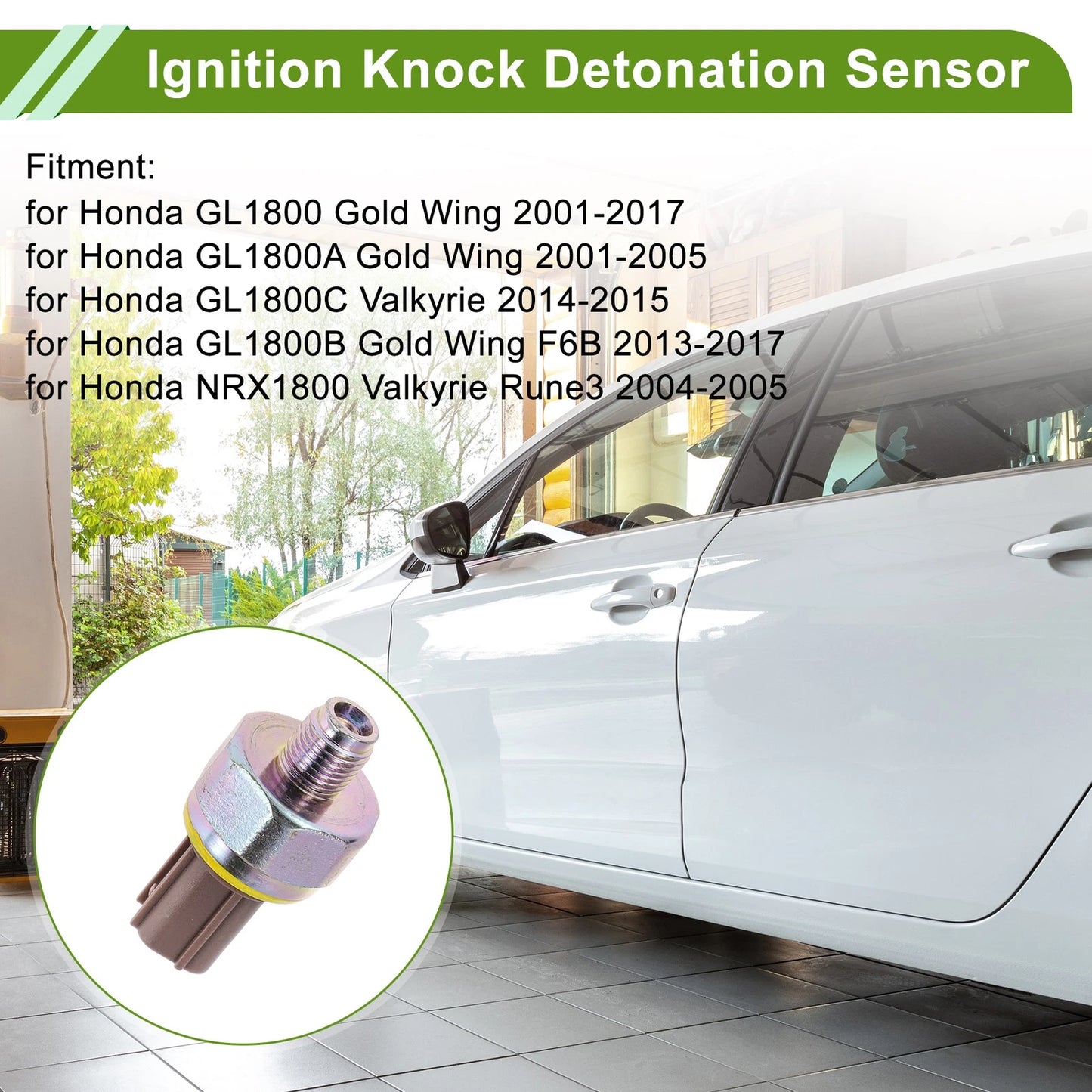 Ignition Knock Detonation Sensor for Honda GL1800 Gold Wing (2001–2017)