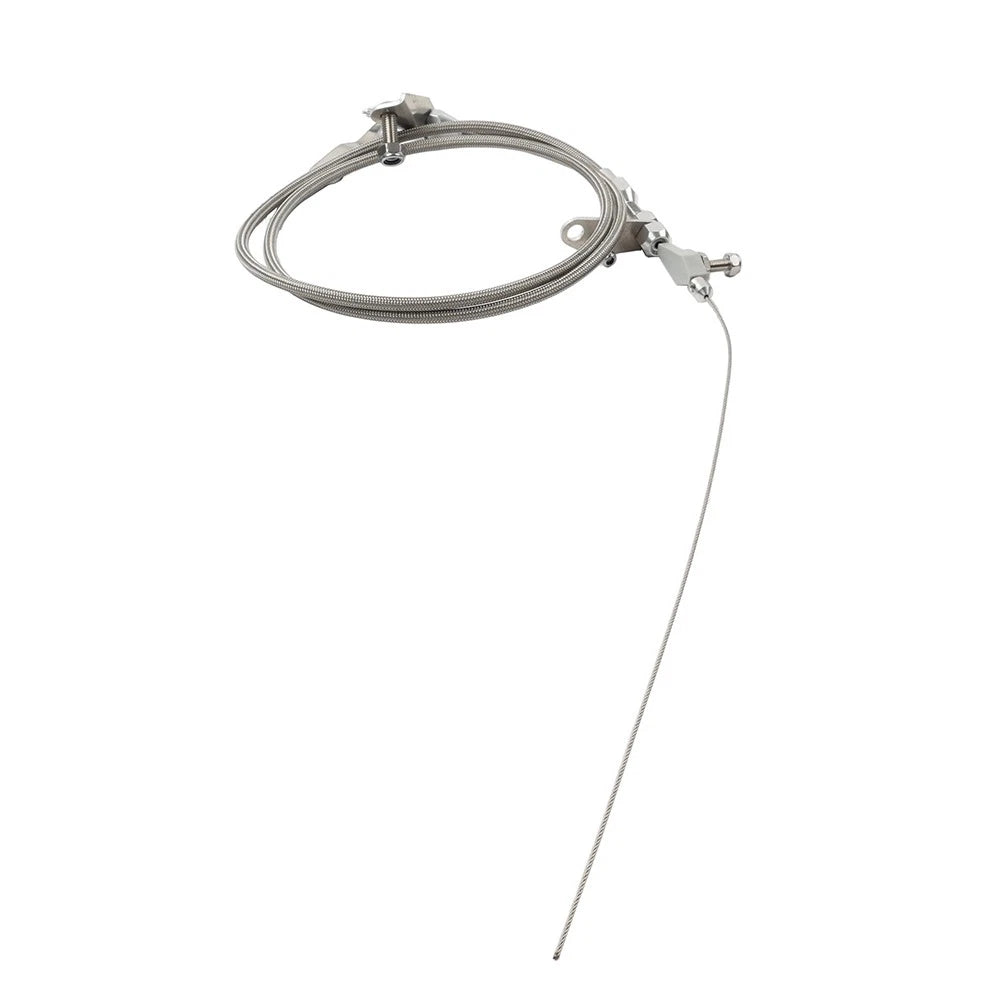 Stainless Steel Braided Kick Down Detent Cable for Ford C6 Transmission (1966–1986)