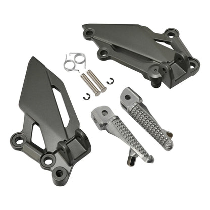 Driver & Passenger Footpegs Footrests Bracket for Kawasaki Ninja 300 (2013-2017)