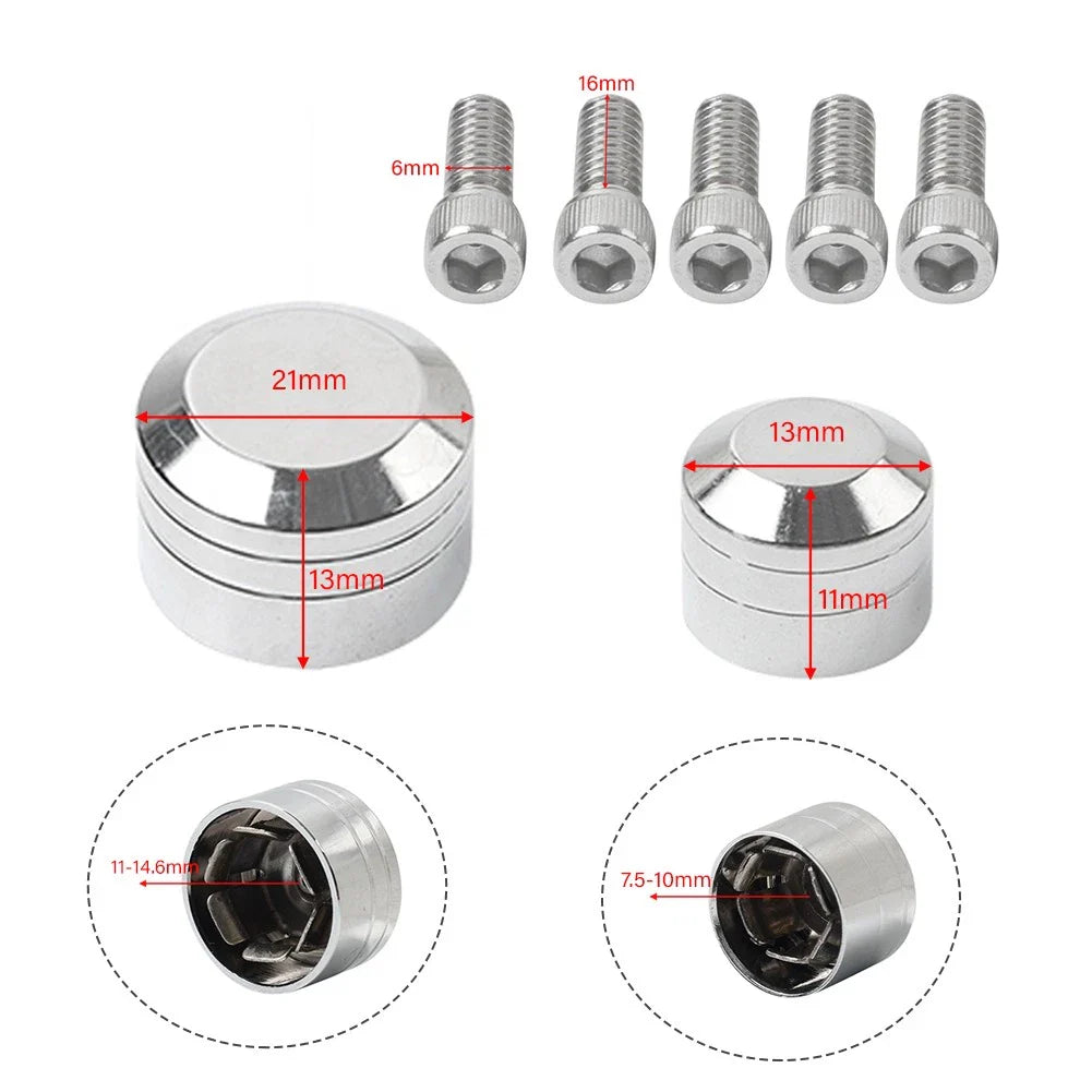 Chrome Engine Topper Screw Bolt Cap for Harley Twin Cam Softail (2007-2017)