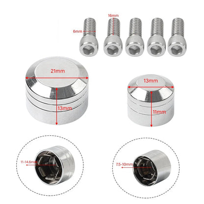 Chrome Engine Topper Screw Bolt Cap for Harley Twin Cam Softail (2007-2017)
