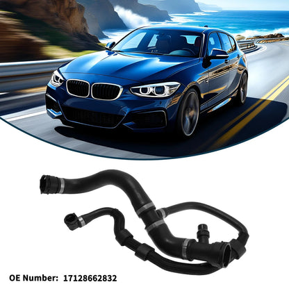 Radiator Hose 1Pc Rubber Coolant Pipe Black for BMW 1 Series