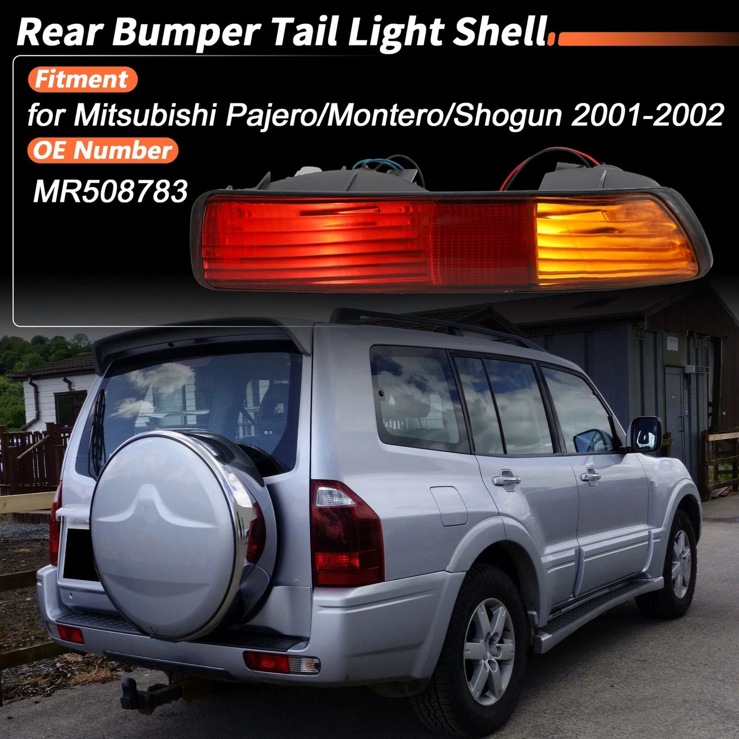 Rear Bumper Tail Light Shell No.MR508783 for Mitsubishi Pajero/Montero (1991–1999)