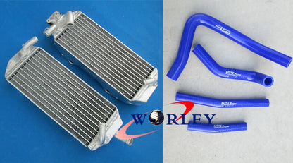Aluminum Radiator with Blue Hose for Suzuki RM250 (1996–2000)