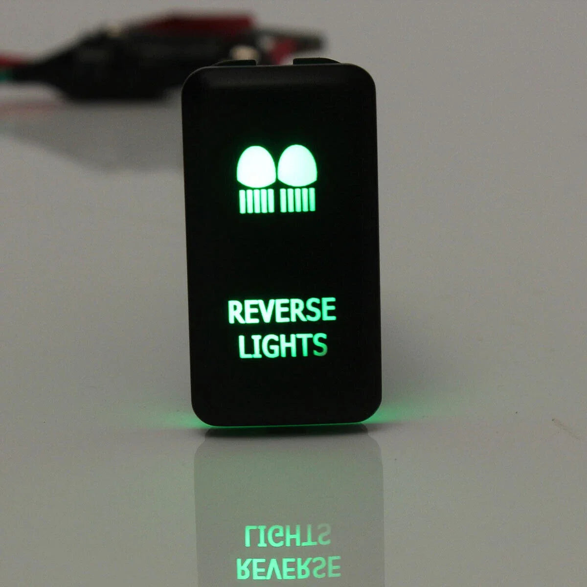 Push Switch Button LED Green Light Bar Fog Light with Wire for Toyota Tacoma