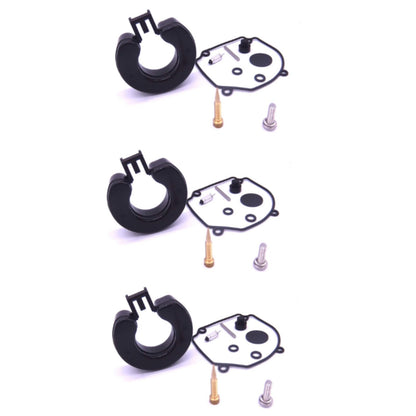 Set of 3 Carburetor Repair Kits for Yamaha Outboard 2T (75-90 HP)