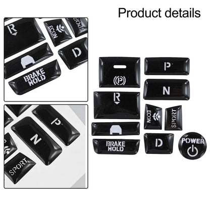 Rubber Handbrake Parking Button Cap Cover Decal for Accord