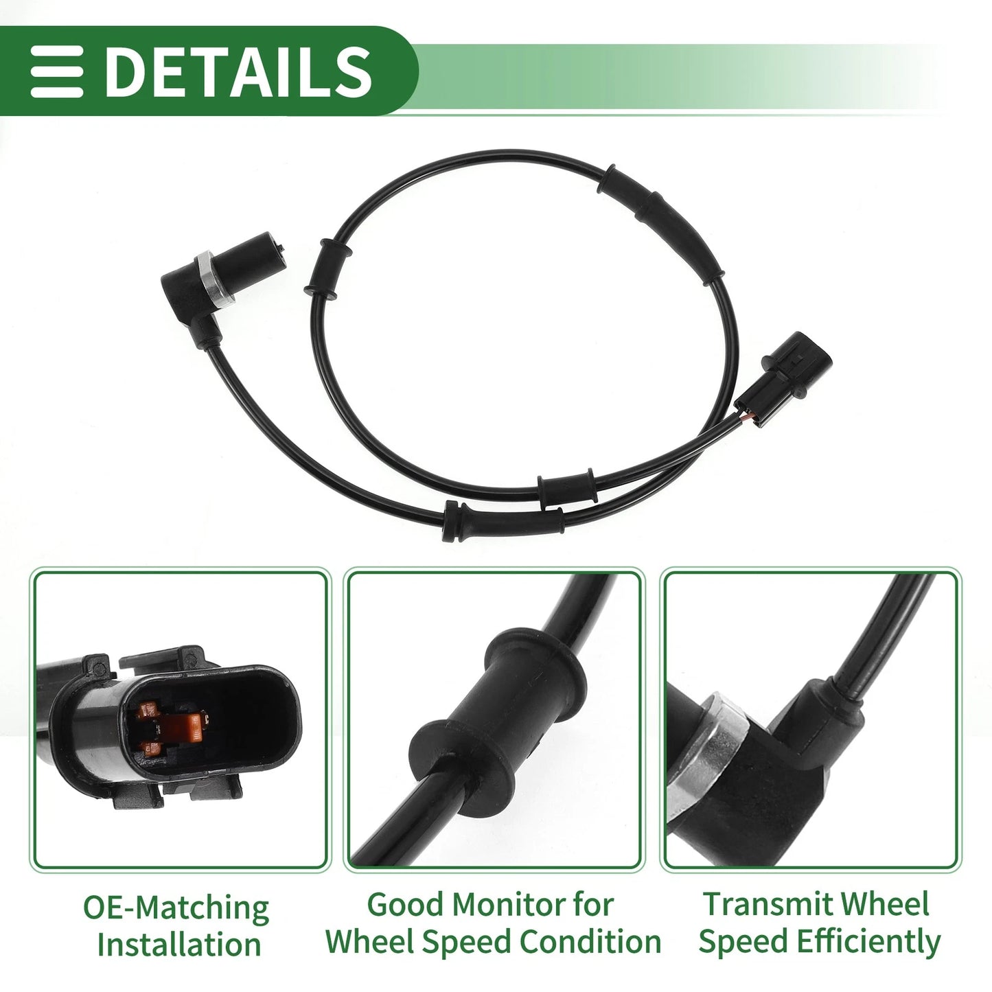 ABS Wheel Speed Sensor No.MR129957 for Mitsubishi Lancer (2000–2007)