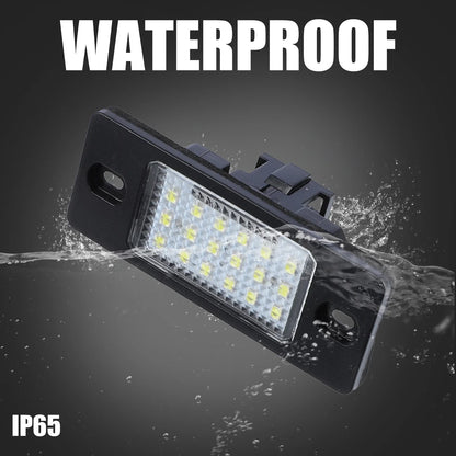 2 x LED License Plate Lights with Decoders for VW Jetta (2011-2018)