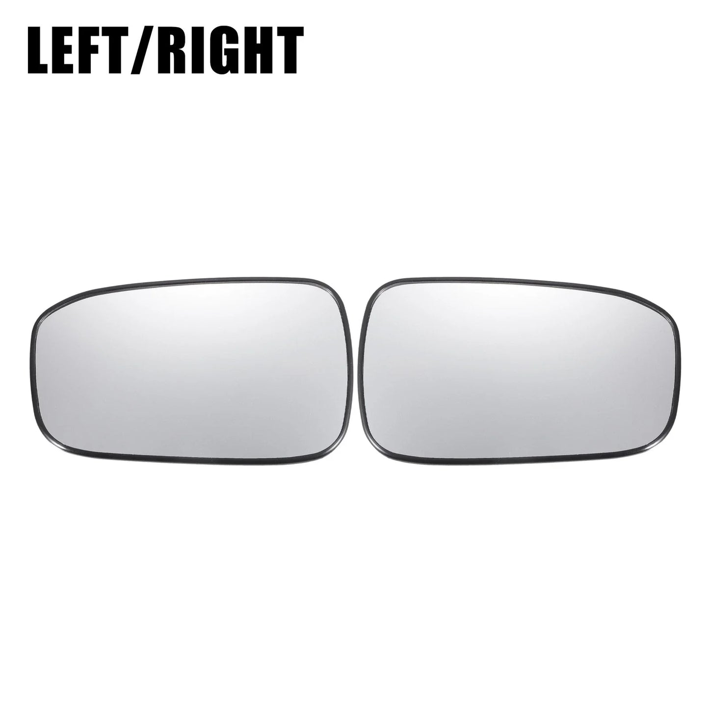 Pair White Mirror Glass w/ Back Non-heated for Honda Accord (2003-2007)