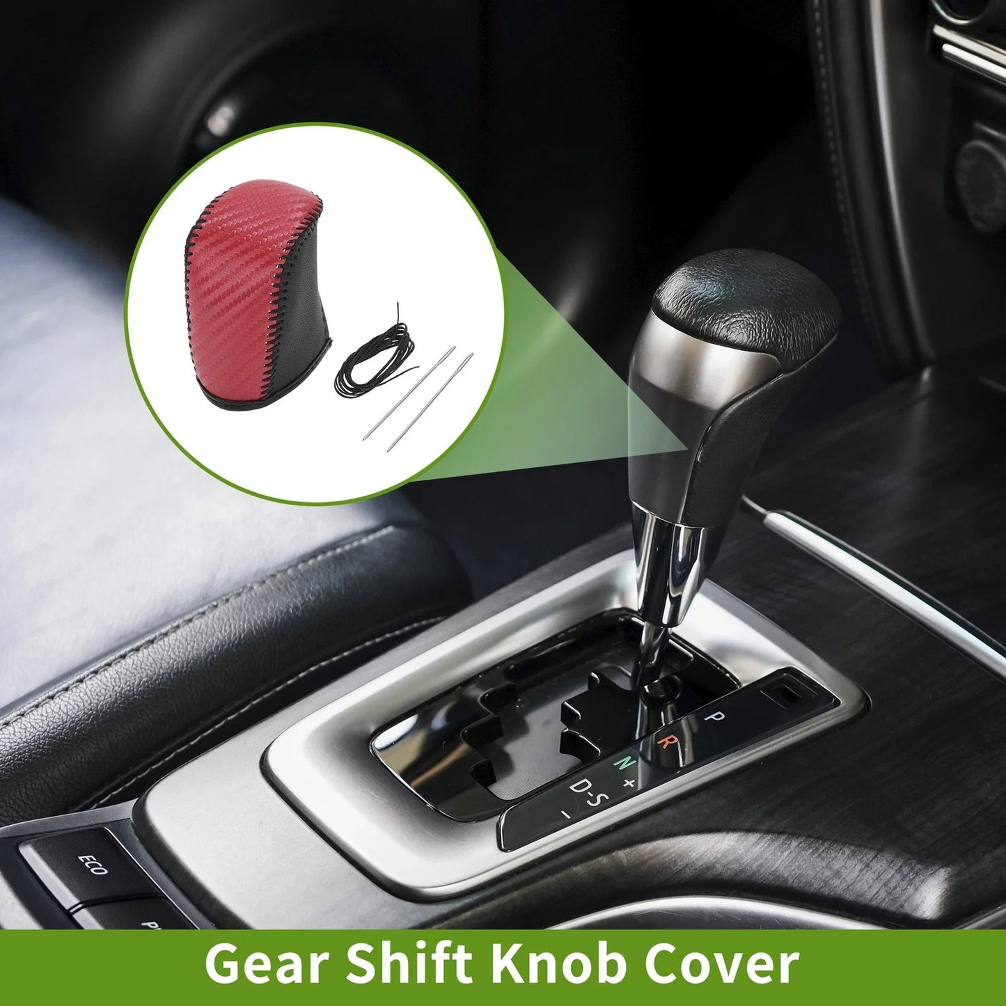 Dodge Journey Gear Shift Knob Cover 2011-2020 Red Carbon Fiber