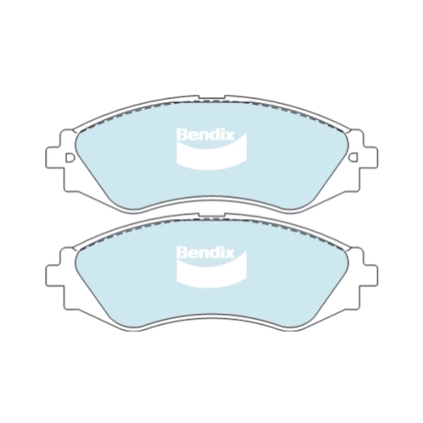 Set of 4 Front Disc Brake Pads for Holden Viva JF (2005–2009)